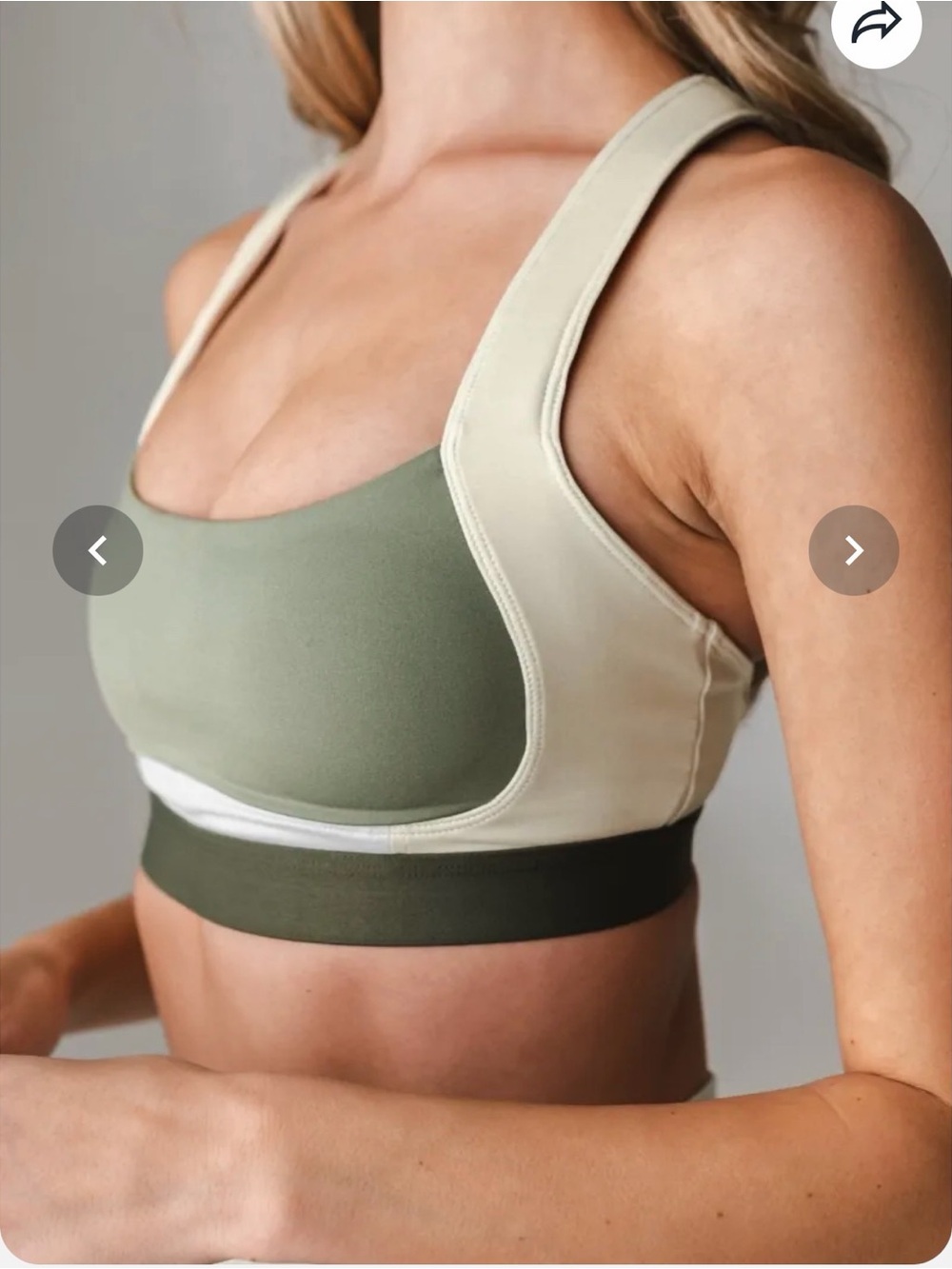 Vitality athletica ascend II Hue sports bra medium green